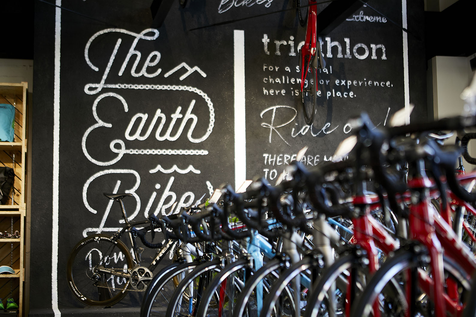THE EARTH BIKES チョークアートウォール
